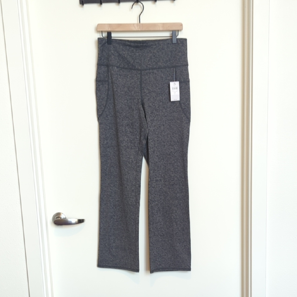 J. Jill Fit Gray High Rise Boot Cut Leggings
